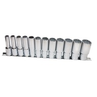 ** Wayne Tools * AOK 1/2 "4 Points 12 Piece Set 12 Angle Long Socket Inch 4 SDDK4-12I