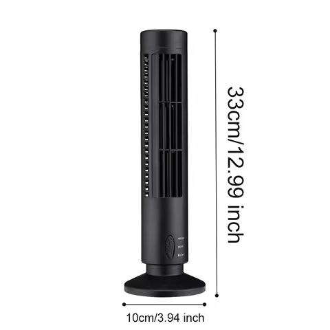 LED Tower Fan Mini Vertical Conditioner 2 Gear Speed Stand Up Tower Fan Portable Electric Floor Fan 