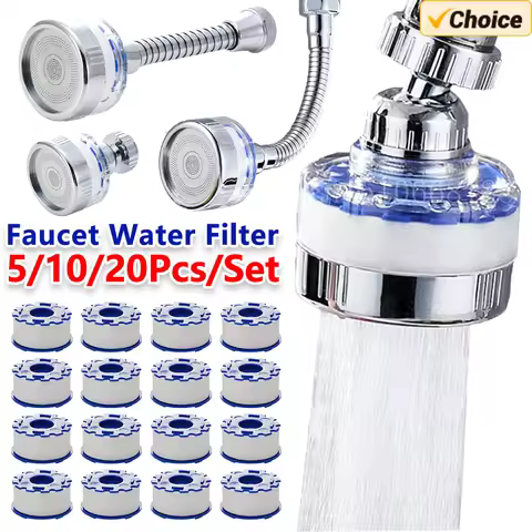 Kitchen Faucet Water Filter 360° Sink Filter Pressurized Sink Faucet Water Filter Universal Faucet A