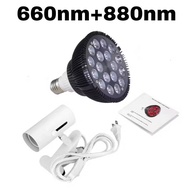 Aichuchuchuu 18 Infrared+Base 9 Pcs 660nm+9 Pcs 880nm Beauty No Heating CY3Z