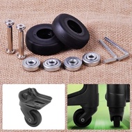 2Pcslot Rubber Metal Luggage Suitcase Wheel Replacement Kit Axles Wrench Bearing OD 40455070mm