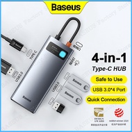 Baseus USB C Hub Type C To HDMI-Compatible USB 3.0 Adapter Ethernet 4-in-1 Port Docking Station for 