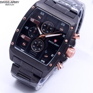 Swiss Army Sport Chain Square Body Chrono Active Date Watch for Men