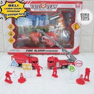 Children's toy fire truck, construction sanitation cleaning truck with accessories, construction tru