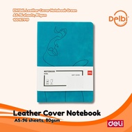 DELI Leather Cover Notebook beautiful agenda