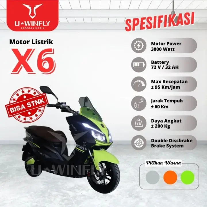 Sepeda Motor Listrik Uwinfly X6