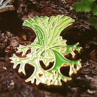 何奇美鹿角蕨-金屬-強磁吸鐵-徽章