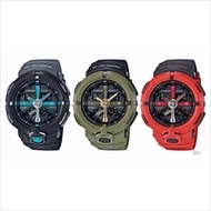 CASIO GA-500P G-SHOCK ana-digi Punching Pattern retrograde resin strap