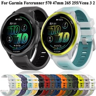 Suitable Garmin Garmin Forerunner 570 47mm Two-Color Silicone Strap