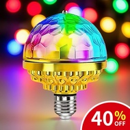 7-COLOR ROTATING DISCO LIGHT RGB Magic Ball Disco Light Bulb/