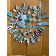 Set 50 kẹp tóc cho bé gái dễ thương màu hồng/xanh phong cách Hàn Quốc - Selenshop