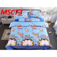 Free Special GARFIELD Cartoon Single / Queen / King Size Bedsheet / Blanket (73)
