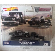 Hot Wheels Team Transport 7 – 一66 Super Nova & Retro Rig | Black Hole Racing | Rare Collection!
