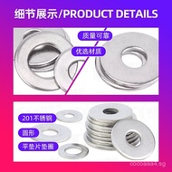 201Stainless Steel Gasket Metal Gasket Hardware Flat Washer Screw Flat Washer Round Washer M3M4M6M8M