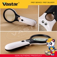 Vastar 3ไฟ LED 45X การอ่านแบบใช้มือถือแว่นขยายสร้อยคอพร้อมจี้นาฬิกา Loupe แว่นขยายที่ใช้มือถือแว่นขยายเลนส์ แว่นขยาย 100 เท่า