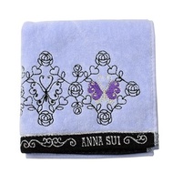 ANNA SUI 春夏款 舞蝶繡花小方巾_薰衣草紫