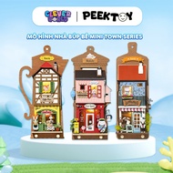 Robotime DIY wooden wall decoration set | Self-assembled model. There is led lights. Meaningful gift