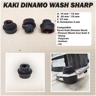 KAKI KARET DINAMO MESIN CUCI WASH SHARP 2 TABUNG | SEAL MODEL OVAL |