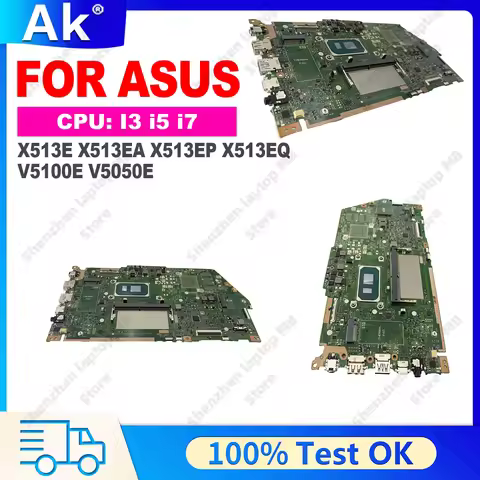 X513EA Motherboard For ASUS X513E X513EP R513E K513E F513E V5100E A513E X513EQ Laptop Mainboard W/i3