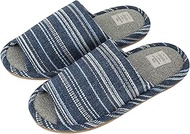 AAAA7115BL Large Size My Slippers Up to 11.4 inches (29 cm), Chenille Style Standard Slippers (Blue)