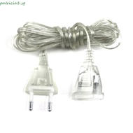 PATRICIA1 Power Extension Cord EU Plug Standard Cable Plug Christmas Lights Fairy Lights 3M 5M Trans