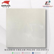 Granit Lantai Garuda Lux 60x60 Cream Polos Glossy Flat Kilap