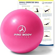 ProBody Pilates Ball Small Exercise Ball, 9 Inch Barre Ball, Mini Soft Yoga Ball, Workout Ball for S