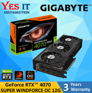 Gigabyte GeForce RTX 3060 12G  / RTX 4060 8G / RTX 4070 12G / RTX 4070 SUPER WINDFORCE OC 12GB / RTX