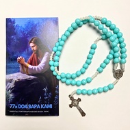 Rosary 77 Our Father Milk Mote Premiumbiru - Catholic Devotion Rosary Necklace 77x Our Father Prayer