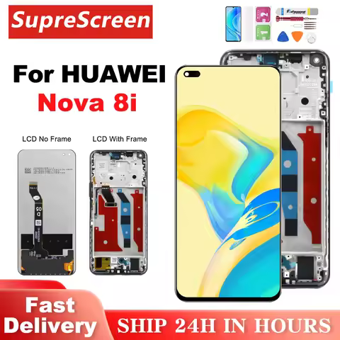 LCD For HUAWEI nova 8i LCD NEN-L22 NEN-LX1 NEN-LX3 LCD Touch Screen Digitizer Display For Honor X20 