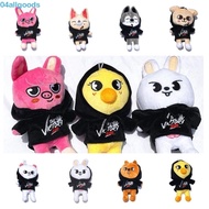 ALLGOODS Hoodie Stray Kids Toys, Hooded Sweatshirt Cartoon Skzoo Plush Doll, Lovely Leeknow Hyunjin Bear Plush Stuffed Z-type Stuffed Plush ​Doll Couple