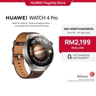 HUAWEI Watch 4 Pro Smartwatch Spherical Sapphire Glass Health at a Glance eSIM Cellular calling Fresh-new Activity Rings 21-Day Battery Life ECG Analysis Compatible with Andriod &amp; iOS | Free Shipping
