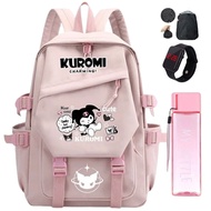 [ BONUS - BOTTLE - WATCH - RAINCOAT ] KINDERGARTEN ELEMENTARY SCHOOL BACKPACK FOR GIRLS, MODERN BACK