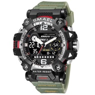 SMAEL Dual Display Men Watches Waterproof Sports Watch Military Man Alarm Stopwatch Quartz Wristwatc