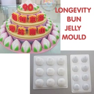 Longevity bun jelly mould 寿桃模 peach agar agar PP mold