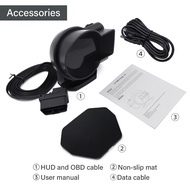 MANSOON Car OBD OBD2 Meter Speedometer Gauge F8 PLUS PRO GPS HUD Water Temp Turbo Proton