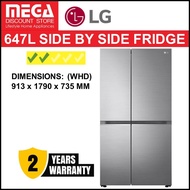 LG GS-B6473PZ 647L SIDE-BY-SIDE DOOR FRIDGE (2 TICKS)