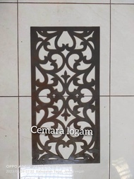 plat besi plasma cutting 60x30 60x40 tebal 15mm pintu pagar besi dorong putar dan lipat