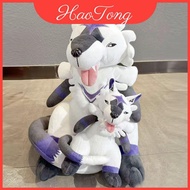 With Wolf Plushie Demon Wolf Attribute For Home Office Playroom And Decor