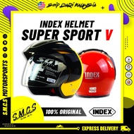 LTD SGV INDEX Helmet Super V Sport Red/Yellow (100% ORIGINAL) SIRIM CERTIFIED MOTOR TOPI KELEDAR MOT