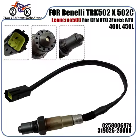 Probe O2 Oxygen Sensor 0258006974 For Loncin VOGE 300 For Benelli TRK502 X 502C Leoncino 500 Trail F