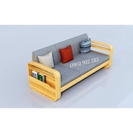 Ghế sofa gỗ sồi hiện đại có nệm cao cấp L01