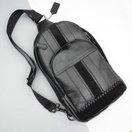 Authentik 49333 COACH Waist Belt Bag Leather Handbag Men Beg