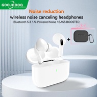 GOOJODOQ 🎧 Bluetooth Earphone Wireless Headphone Stereo Headset Sport Earbuds Microphone With Chargi