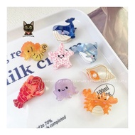 LCC Acetate Adorable Ocean Animals Small Claw Clips, Hair Accessories, Hair Clips, Octopus, Dolphin, Crab, Sea Horse