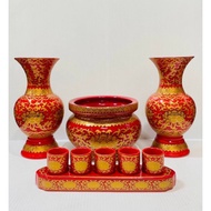 Ceramic Vase With Lotus Pattern Size 6 Inches/7 Inches/8 Inches/10 Inches