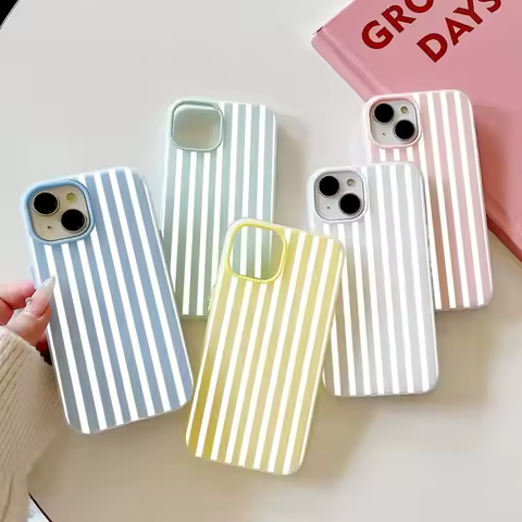 Colorful Striped Minimalist INS Phone Case For Realme C71 C75 C63 C53 C55 C20 5 11 12 14 15T 16 Pro