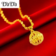 COD PAWNABLE hikaw 18k saudi gold necklace (Openwork hydrangeas) 18" LIGHTWEIGHT medium Wedding jewe
