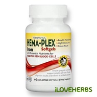 NaturesPlus, Hema-Plex, 60 Fast-Acting Softgels | Shelf Life: 2–4 Years
