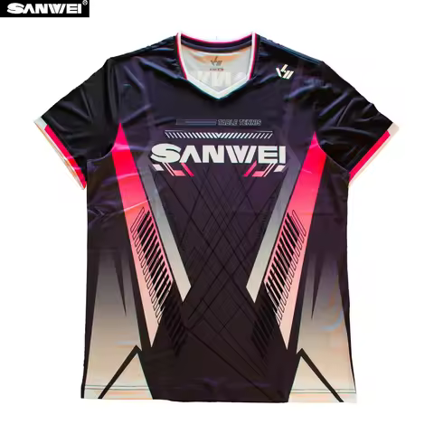 SANWEI Table Tennis T Shirt 2025 BlackPink